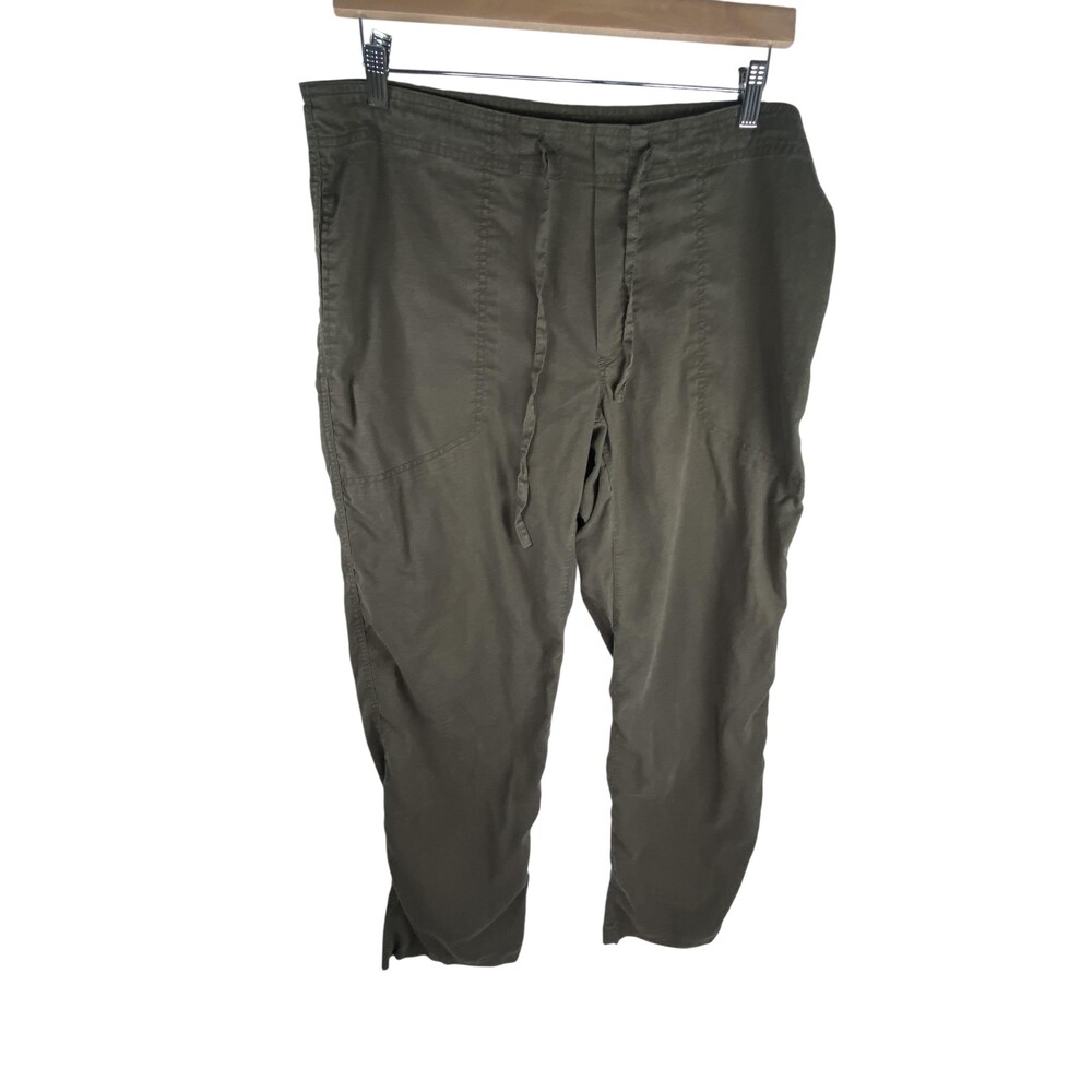 PrAna Breathe Jogger Pants Mens Large 38x34 Green Hemp Blend Relaxed Fit Stretch